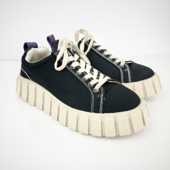 EYTYS Odessa Canvas‎ Low cut Black Sneakers White Luge Soles sz 8.5 - Picture 7 of 16